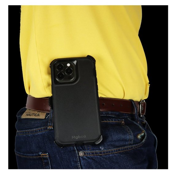 Mgbca Dura Pro Rugged Defender Case For iPhone 15 Pro , Belt Clip Holster - Picture 11 of 15